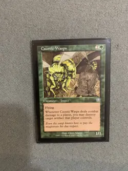 Magic: The Gathering MTG Caustic Wasps - Mercadian Masques 1999 - Near-Mint/NM A - Image 1