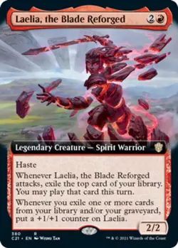 Laelia, the Blade Reforged - Extended Art - Commander 2021 #380 MTG Magic The Ga - Image 1