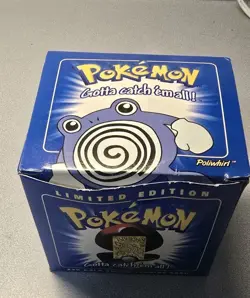 1999 burger king pokemon gold card Poliwhirl - Image 1