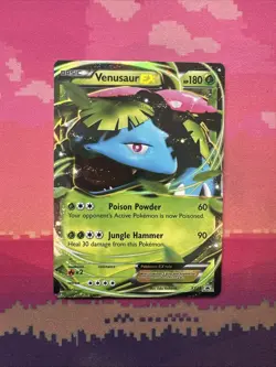 Pokemon Card Venusaur EX XY28 Black Star Promo Near Mint - Image 1