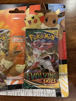 Pokemon TCG: Back to School Eraser Blister - 2 Boosters Evolving Skies, Astral 820650829536 - Image 2