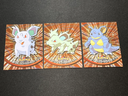 Topps Pokemon HOLO FOIL Embossed Rays Nidoran 29 Nidorina 30 Nidoqueen 31 - Image 1