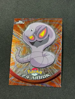 Pokemon Arbok #24 Topps Chrome Base Holo NM - Image 1