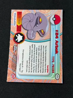 Pokemon Arbok #24 Topps Chrome Base Holo NM - Image 3