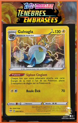 Carte Pokemon Galvagla 066/189 Holo EB03 Tenebres Embrasees FRa - Image 1