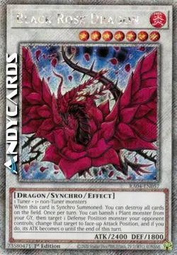 BLACK ROSE DRAGON (Drago Rosa Nera) Segreta Platino • RA04 EN057 • 1Ed • Yugioh! - Image 1