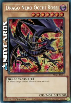 DRAGO NERO OCCHI ROSSI • Segreta Prismatica • MP24 IT054 • 1Ed • Yugioh! - Image 1