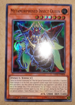 Yugioh Metamorphosed Insect Queen LED2-EN008 Super Rare 1st - Image 1