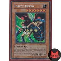 Yugioh Insect Queen CT1-EN005 Secret Rare MP - Image 1