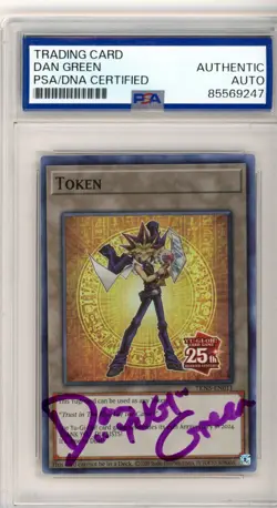 PSA Dan Green Signed Token: Yugi TKN5-EN011 Rage of the Abyss Unlimited Yu-Gi-Oh - Image 1