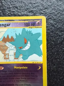 Pokemon Card-Gengar-Skyridge-10/144-HoloReverse-ENG-Played - Image 5