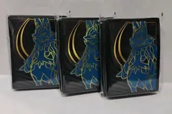 Lot Of 3 Mega Evolution Lucario Card Sleeves Black - Image 1