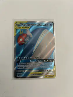 Magikarp & Wailord GX Full Art Holo Card 160/181 2019 VG Team Up Edition - Image 1