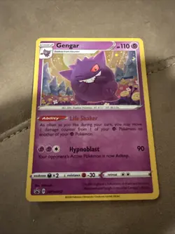 Pokemon Gengar SWSH052 SWSH: Sword & Shield Black Star Promo Cards Holo - Image 1