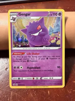 Pokemon Promo Card - Gengar SWSH052 SWSH: Sword & Shield Promo Cards Holo NM - Image 1
