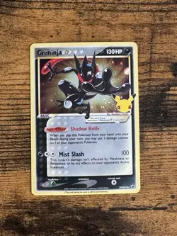 Pokemon TCG Greninja Gold Star SWSH144 Black Star Promo Card LP - Image 1