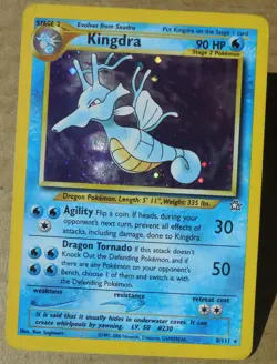 Kingdra 8/111 Rare Holo Neo Genesis Pokemon Card MP - Image 1