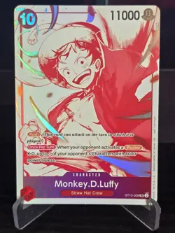 One Piece Card Game - Monkey.D.Luffy (3rd Anniversary Promo) ST10-006 SR - NM - Image 1