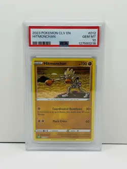🔥2023 Pokemon CLV EN Hitmonchan #012 Holo Trading Card Game Classic PSA 10!🔥 - Image 1