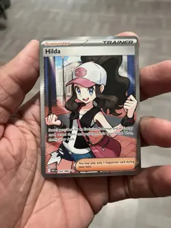 Hilda 164/086 Full Art Ultra Rare White Flare Holo Pokemon TCG Card - Image 1