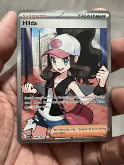 Hilda 164/086 Full Art Ultra Rare White Flare Holo Pokemon TCG Card - Image 2