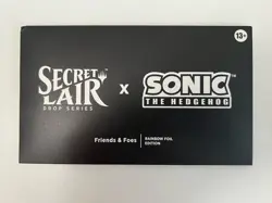 Sonic the Hedgehog Friends And Foes (Rainbow Foil) Secret Lair MTG - New SEALED - Image 1