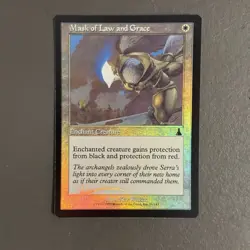 Mask of Law and Grace Foil 1999 Urza's Destiny LP Magic: The Gathering - Image 1