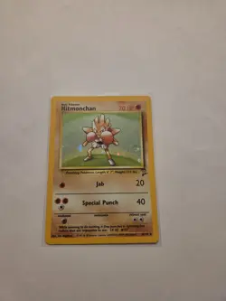 Hitmonchan 8/130 Holo Rare Base Set 2 WOTC Pokemon Card - Lightly Played (2nd) - Image 1