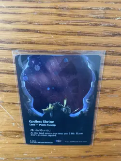 Godless Shrine (Borderless) (Galaxy Foil) #375 NM Edge of Eternities Magic MTG - Image 1