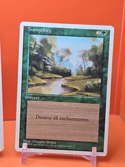 🟢🟢🟢 (4) 1995 MAGIC The Gathering TRANQUILITY 4TH EDITION PLAYED 🟢🟢🟢 - Image 5