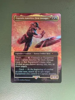 Captain America, First Avenger (Rainbow Foil) Secret Lair Drop Foil - Image 1