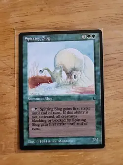 Spitting Slug - The Dark - MTG Magic - Uncommon - Green Sorcery - Image 1