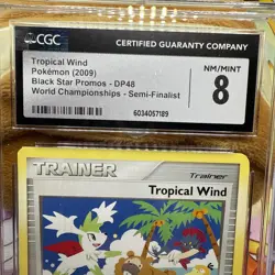 CGC 8 SEMI-FINALIST Tropical Wind DP48 Pokemon World Championship 2009 NM/MINT - Image 2