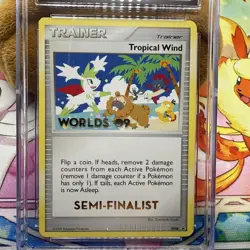 CGC 8 SEMI-FINALIST Tropical Wind DP48 Pokemon World Championship 2009 NM/MINT - Image 3