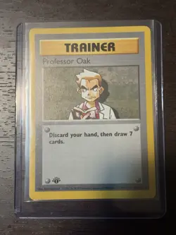 1999 Pokemon PROFESSOR OAK Base Set 1ST EDITION Shadowless Non Holo Card 88/102 - Image 1