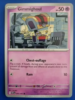 Pokemon TCG Paldean Fates: Gimmighoul (044/091) - Common - Near Mint - Image 1