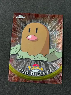 Pokemon DIglett #50 Topps Chrome Base Holo Copy 2 NM - Image 1