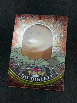 Pokemon DIglett #50 Topps Chrome Base Holo Copy 2 NM - Image 2