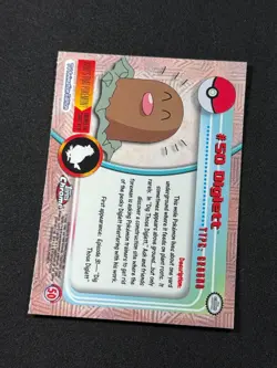 Pokemon DIglett #50 Topps Chrome Base Holo Copy 2 NM - Image 3