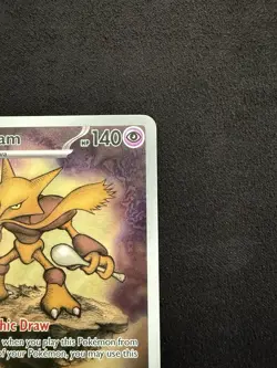 Pokemon TCG Pokemon Center Stamped Alakazam MEG 009 Black Star Promo Near Mint - Image 3