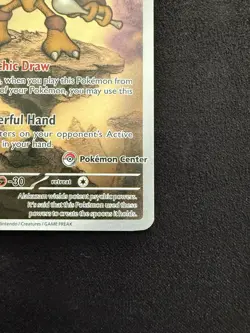 Pokemon TCG Pokemon Center Stamped Alakazam MEG 009 Black Star Promo Near Mint - Image 4