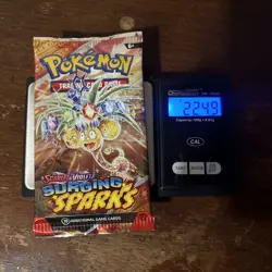 (VERY HEAVY) 22.49 Pokemon TCG Surging Sparks Booster Pack (SEALED)✅ ! - Image 1