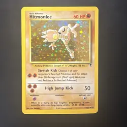 Pokemon Vintage Holo Rare Hitmonlee 13/110 Legendary Collection WotC - Image 1