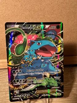 Pokemon Venusaur EX Full Art Black Star Promo XY123 Lightly Played - Image 3