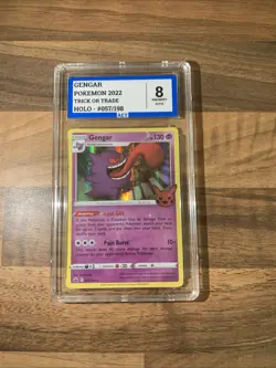 Pokemon Gengar Trick Or Trade 057/198 HOLO Grade 8 AEY - Image 1