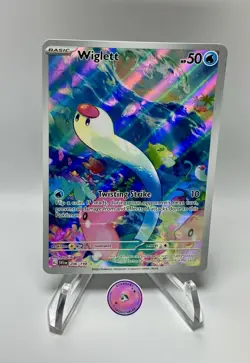 Wiglett 206/198 Sv01: Scarlet & Violet Base Set Full Art Holo Pokemon NM - Image 1