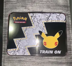 Celebrations Pokemon 25th Anniversary Collectors Chest Lunchbox Tin Empty - Image 3