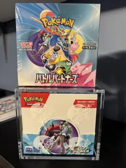 Pokemon Journey Together Booster Box & Battle Partners Japanese Booster Box Duo - Image 1