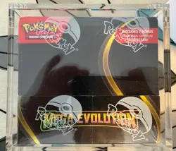 Pokemon TCG: Mega Evolution Enhanced Booster Box New & Sealed & Acrylic Case! - Image 1