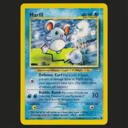 Marill 66/111 Neo Genesis Vintage WOTC Pokemon TCG NM/LP - Image 1